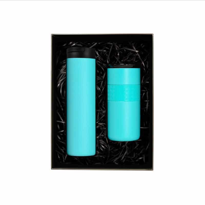 Custom Elemental® Drinkware Gift Set 20oz Iconic Bottle & 16oz Artisan Tumbler - Vacuum Insulated - 9