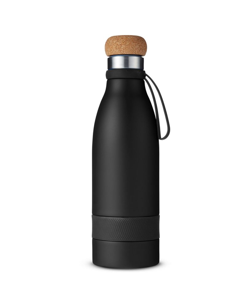 Custom 19 oz Double Wall Vacuum Insulated Bottle With Cork Lid - 3