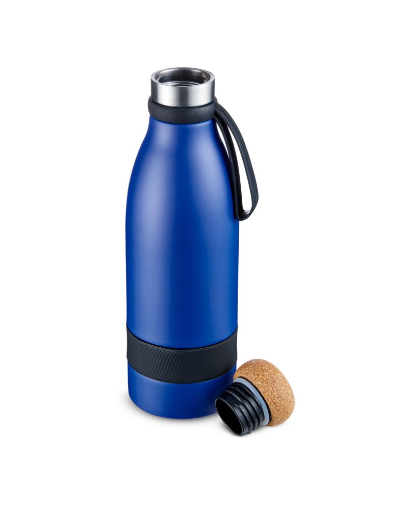 Custom 19 oz Double Wall Vacuum Insulated Bottle With Cork Lid - 5