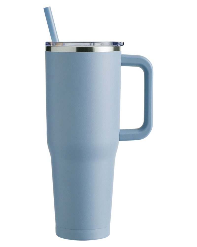 Custom 40 oz Vacuum Insulated Stainless Steel Travel Tumbler - 9