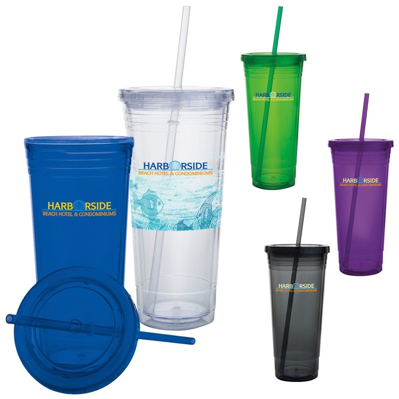 Custom Good Value™ Double Wall Acrylic Tumbler - 24 oz.