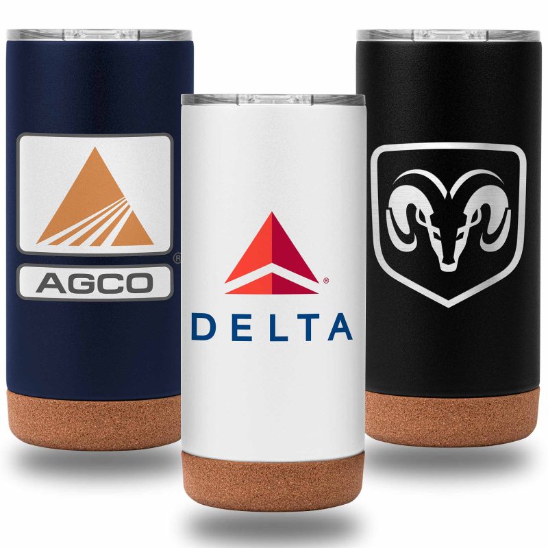 Custom 18 Oz. Cork Bottom Vacuum-Sealed Mug