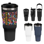Custom 40 Oz. Full Color Peak Intrepid Recycled Stainless Steel Tumbler