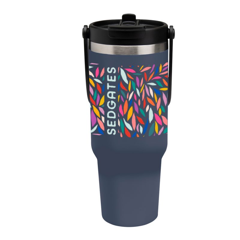 Custom 40 Oz. Full Color Peak Intrepid Recycled Stainless Steel Tumbler - 4
