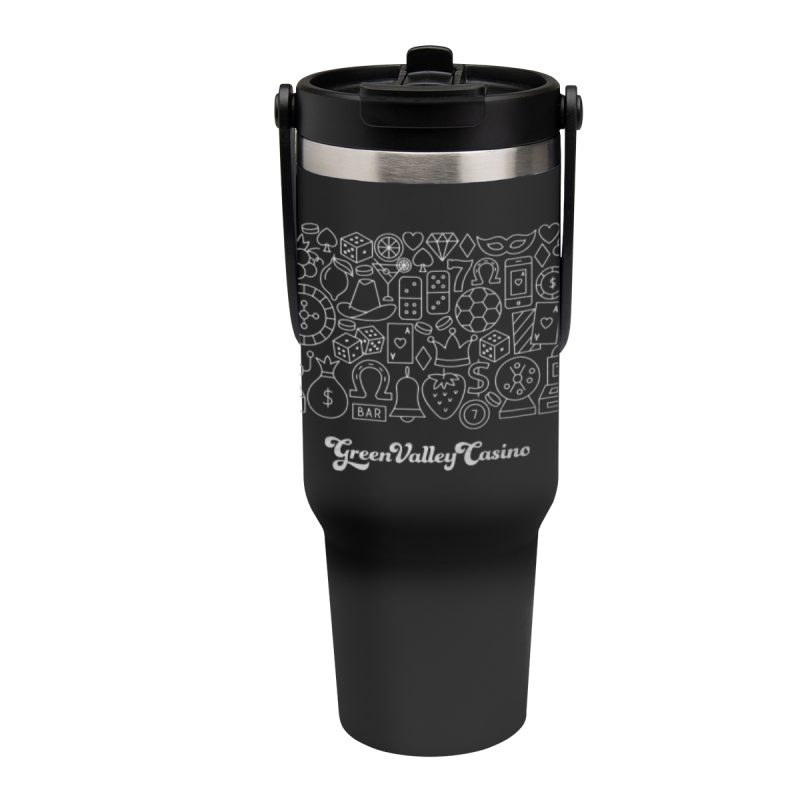 Custom 40 Oz. Full Laser Peak Intrepid Recycled Stainless Steel Tumbler - 2