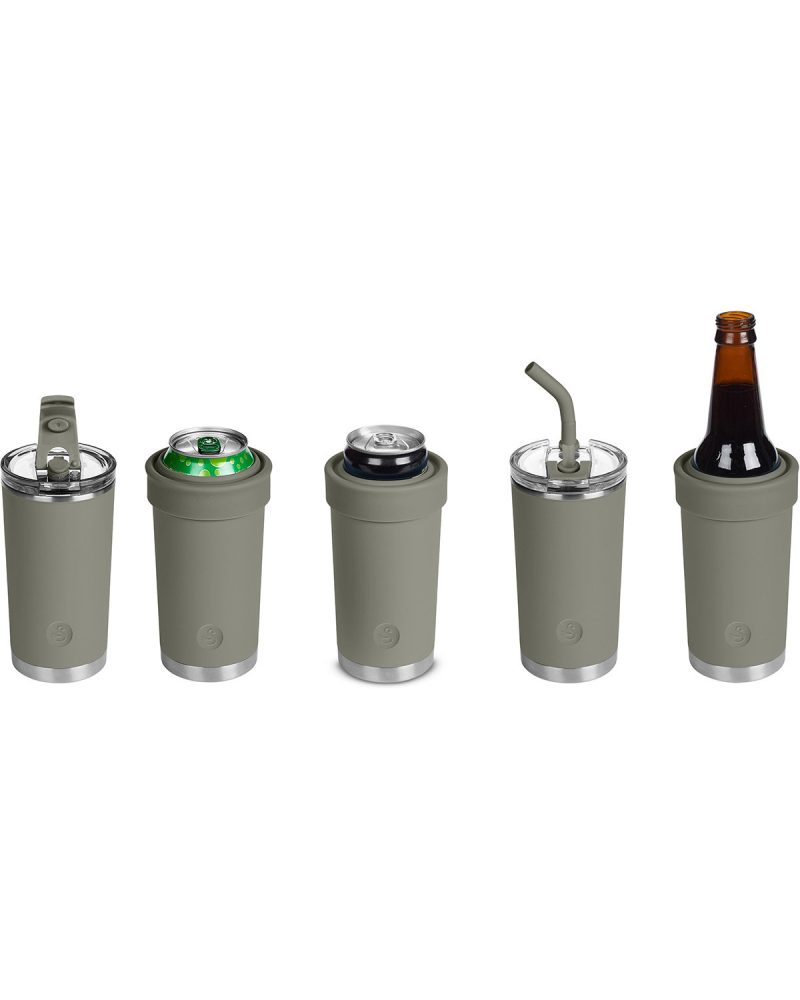 Custom 5-in-1 Stainless Steel Can Cooler - 6