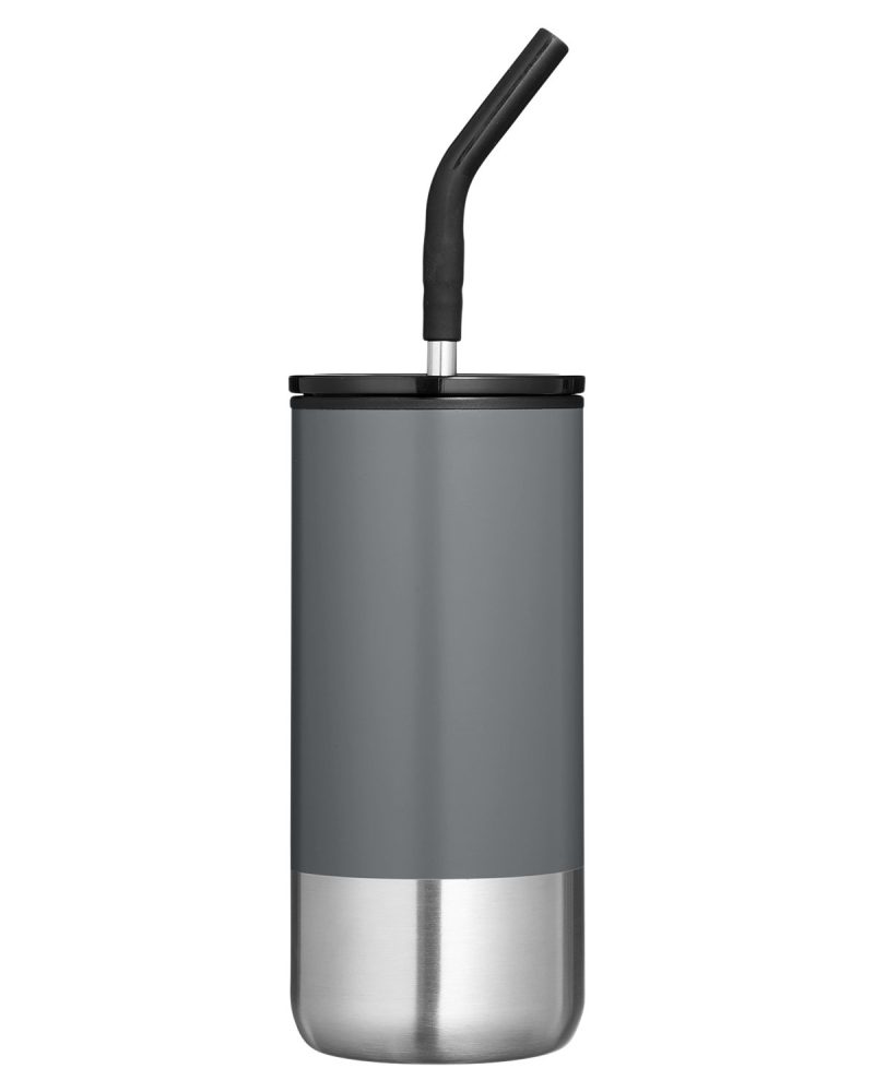 Custom Summit 16 oz Insulated Tumbler With Straw - 1