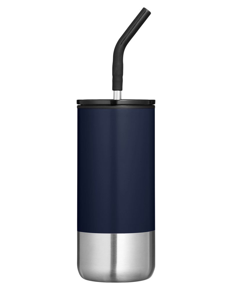 Custom Summit 16 oz Insulated Tumbler With Straw - 4