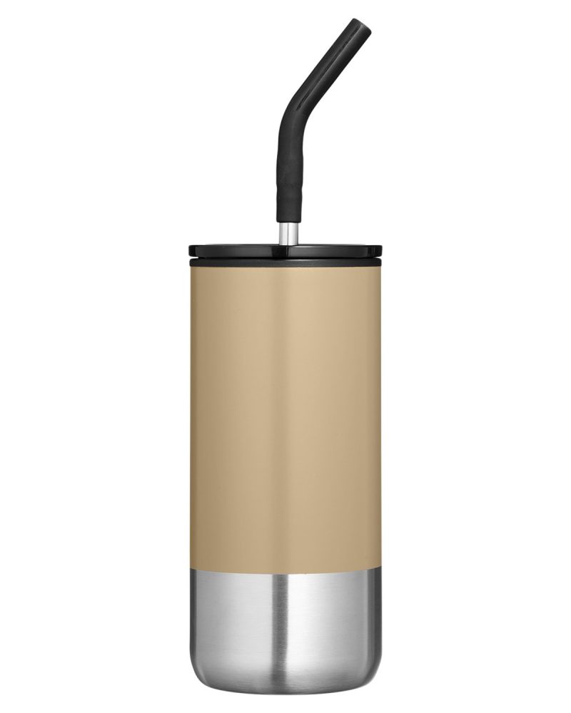 Custom Summit 16 oz Insulated Tumbler With Straw - 7