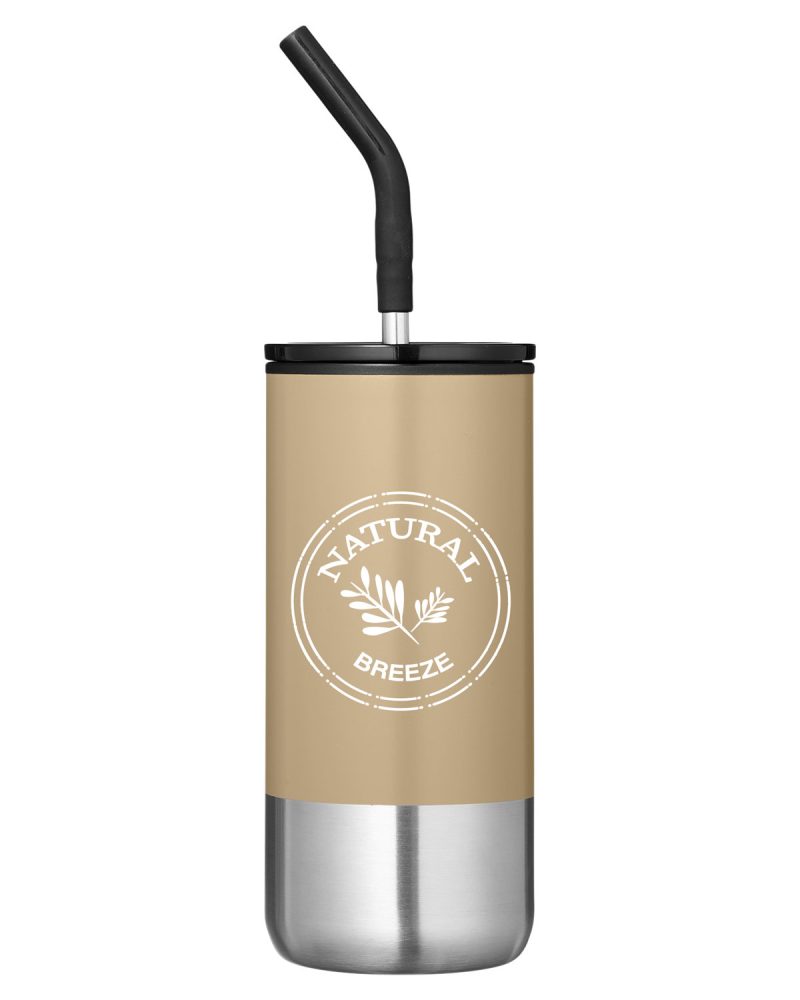 Custom Summit 16 oz Insulated Tumbler With Straw