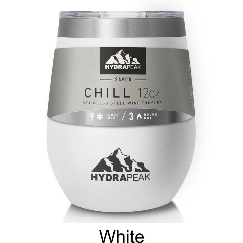 Custom 12 oz Hydrapeak® Stainless Steel Insulated Chill Stemless Tumbler - 1