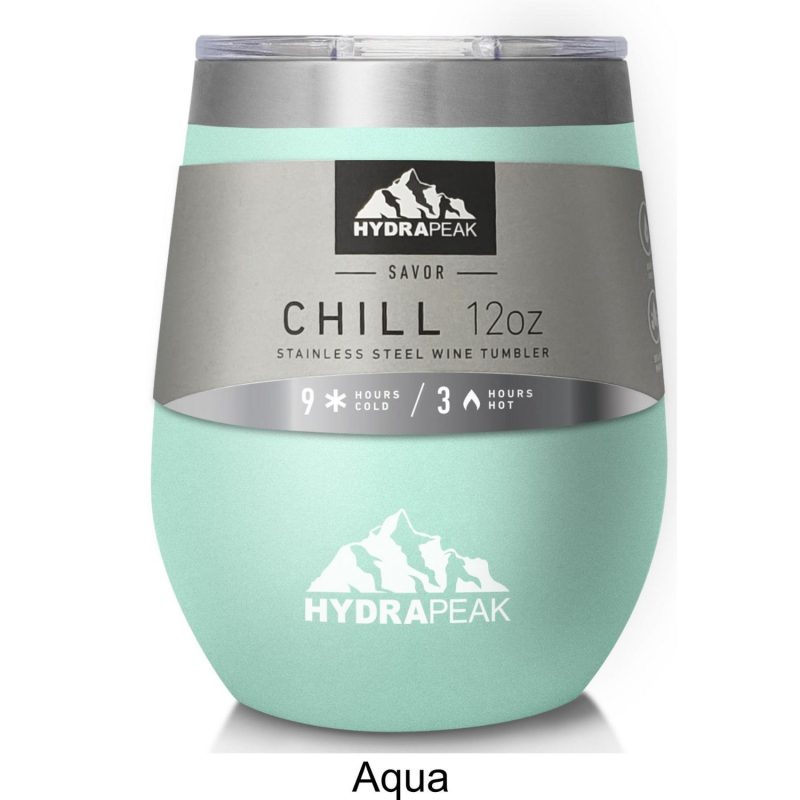 Custom 12 oz Hydrapeak® Stainless Steel Insulated Chill Stemless Tumbler - 3
