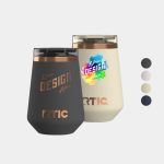 Custom 12 oz RTIC® Stainless Steel Ceramic Lined Happy Hour Lowball Tumbler