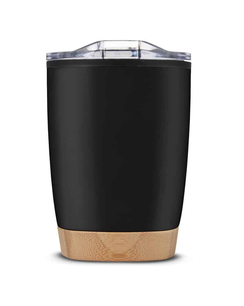 Custom 12 oz Symmetry Tumbler With Bamboo Base - 1