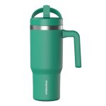 Custom 18 oz Hydrapeak® Stainless Steel Insulated Tumbler With Handle and Straw Lid - 2