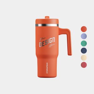 Custom 18 oz Hydrapeak® Stainless Steel Insulated Tumbler With Handle and Straw Lid