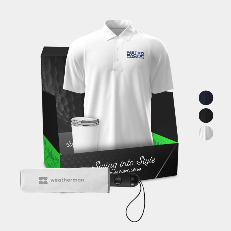 20-oz-SWIG®-Golf-Flip-Sip-SS-Water-Bottle-PGA-TOUR®-Golf-Polo-Weatherman®-Umbrella-Gift-Set-XAUD184 Custom 20 oz SWIG® Golf Flip & Sip SS Water Bottle