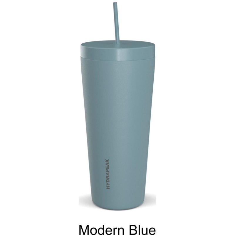 Custom 25 oz Hydrapeak® Stainless Steel Insulated Tumbler w/ Lid and Straw - 2