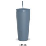 Custom 25 oz Hydrapeak® Stainless Steel Insulated Tumbler w/ Lid and Straw - 4