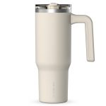 Custom 32 oz Hydrapeak® Stainless Steel Insulated Tumbler With Handle and Straw Lid - 1