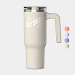 Custom 32 oz Hydrapeak® Stainless Steel Insulated Tumbler With Handle and Straw Lid