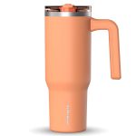 Custom 32 oz Hydrapeak® Stainless Steel Insulated Tumbler With Handle and Straw Lid - 4