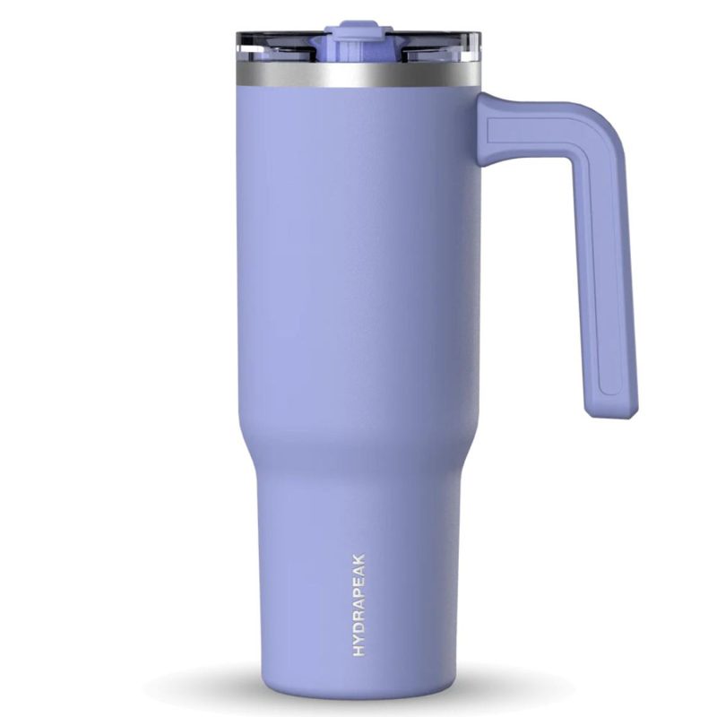 Custom 32 oz Hydrapeak® Stainless Steel Insulated Tumbler With Handle and Straw Lid - 6