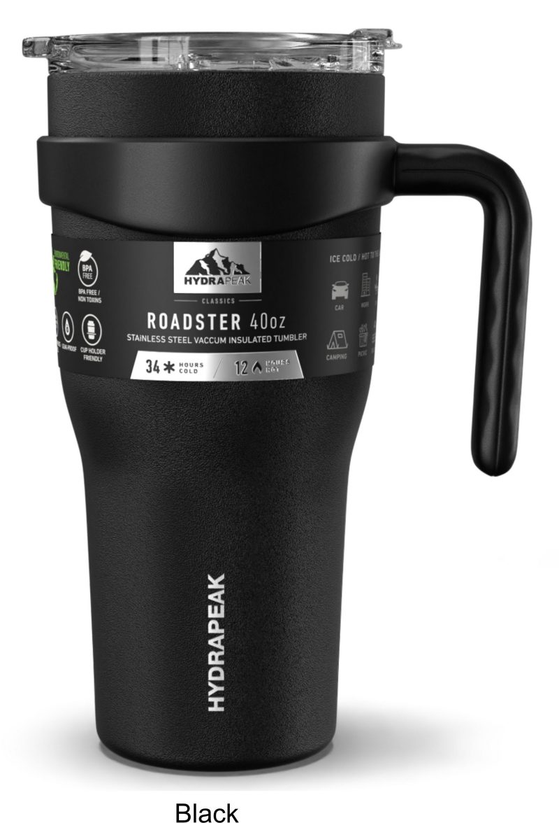 Custom 40 oz Hydrapeak Roadster Tumbler LIFETIME WARRANTY! - 1