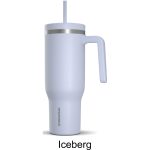 Custom 40 oz Hydrapeak® Stainless Steel Insulated Tumbler With Handle and Straw Lid - 4