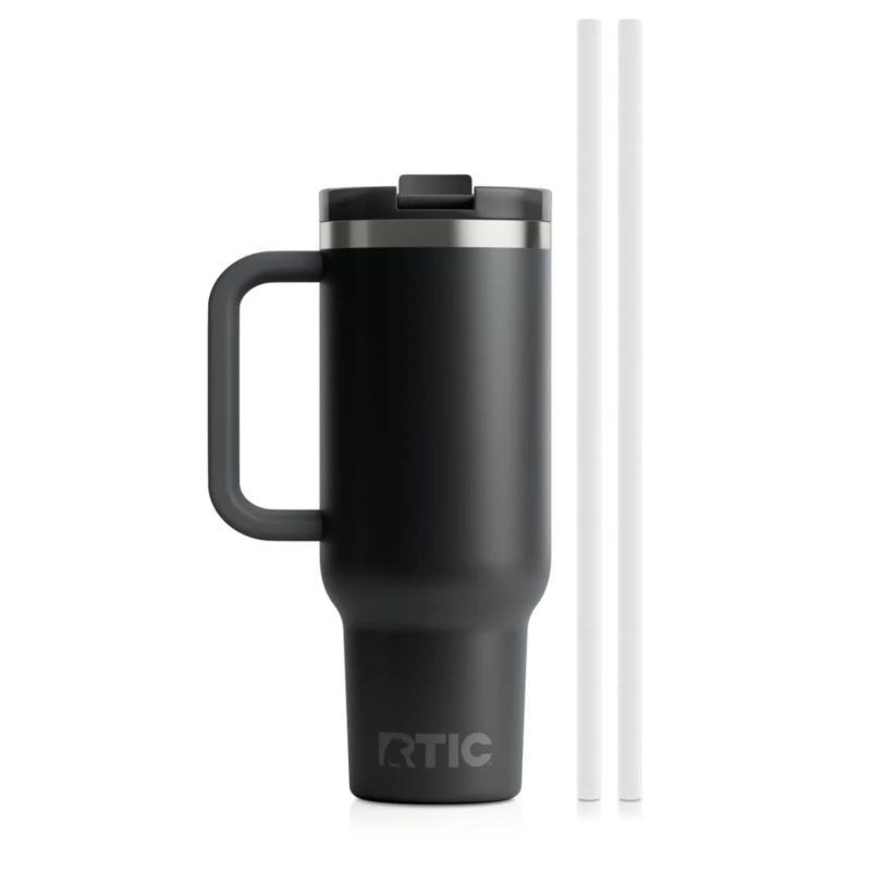 Custom 40 oz RTIC® Leak-Resistant Ceramic Lined 3-in-1 Lid Road Trip Tumbler - 2