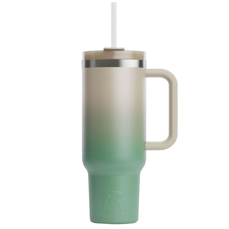 Custom 40 oz RTIC® Leak-Resistant Ceramic Lined 3-in-1 Lid Road Trip Tumbler - 8