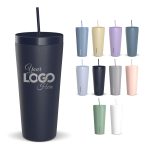 Custom HYDRAPEAK 25oz Traveler Tumbler with Handle and Straw Lid