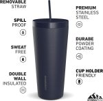 Custom HYDRAPEAK 25oz Traveler Tumbler with Handle and Straw Lid - 2