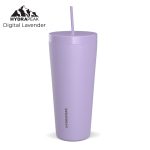 Custom HYDRAPEAK 25oz Traveler Tumbler with Handle and Straw Lid - 7