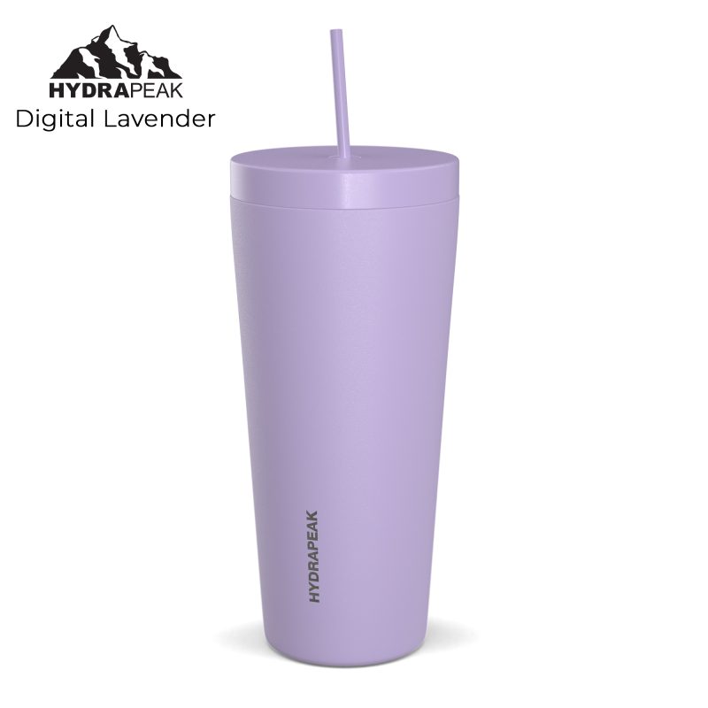 Custom HYDRAPEAK 25oz Traveler Tumbler with Handle and Straw Lid - 7