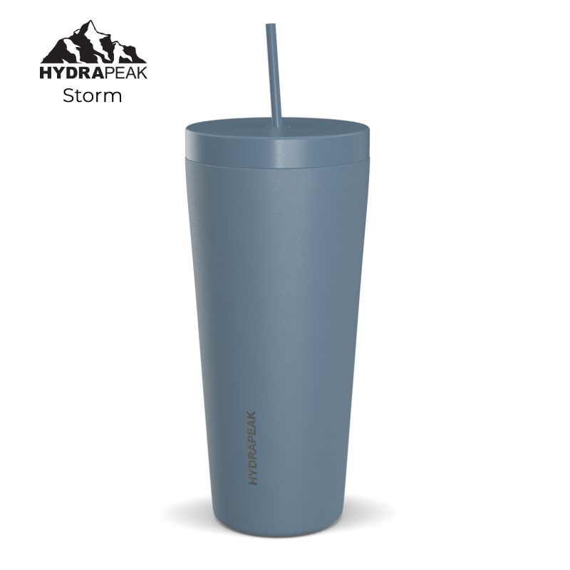 Custom HYDRAPEAK 25oz Traveler Tumbler with Handle and Straw Lid - 8