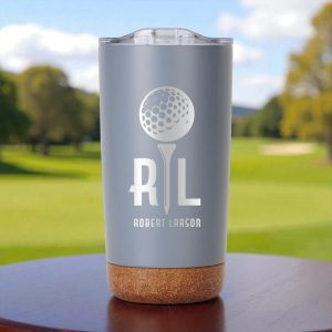 Custom Pod Cork Bottom Stainless Tumbler 18 Oz