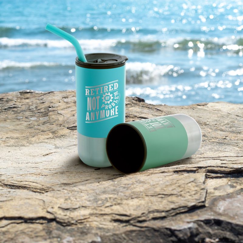 Custom Pod Element Tumbler With Straw 16 Oz