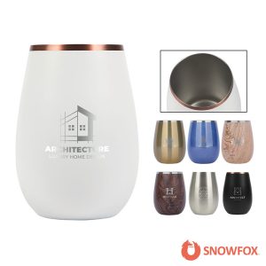 Custom Snowfox 12 oz. Vacuum Insulated Grand Pinot Wine Glass