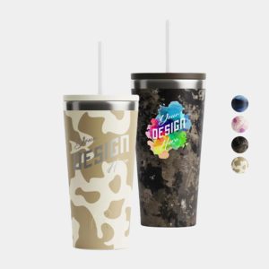 Custom Spring Flavored 20 Oz RTIC® Tumbler with Ceramic lining and Straw