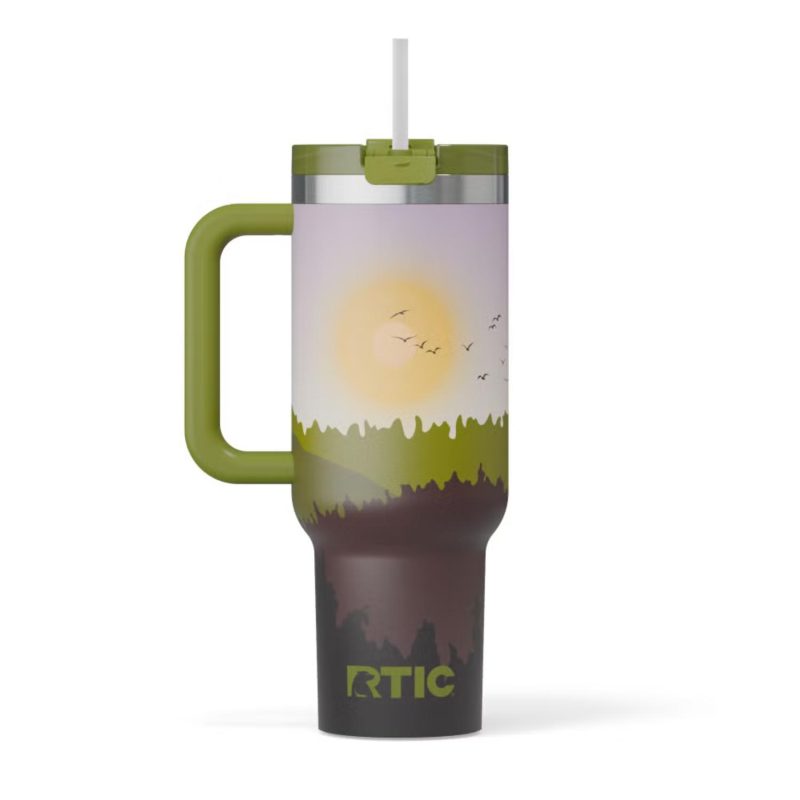 Custom Sunny Summer 40 oz RTIC® Road Trip Tumbler with Handle - 7