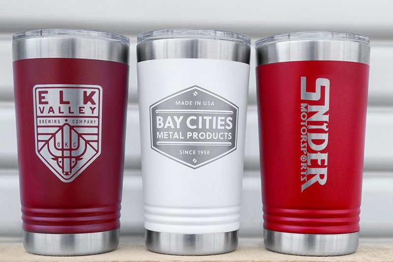 Custom 16 oz Polar Camel Metal Pint Tumbler - 6