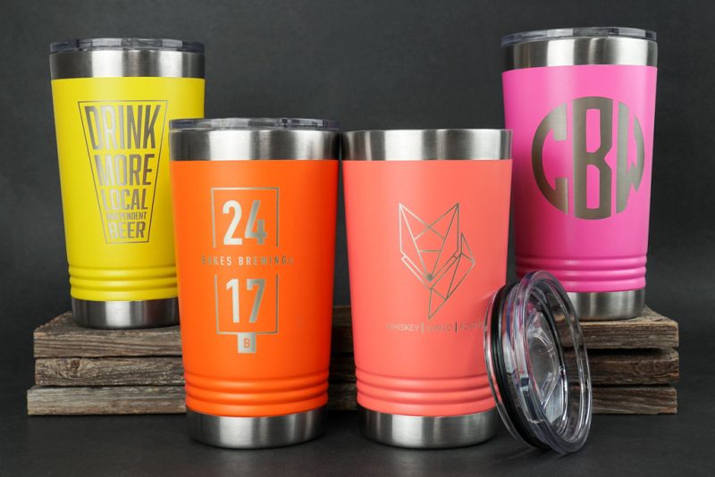 Custom 16 oz Polar Camel Metal Pint Tumbler