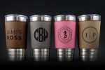 Custom 20 oz Leatherette Polar Camel Metal Tumbler - 2