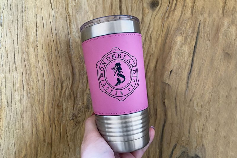 Custom 20 oz Leatherette Polar Camel Metal Tumbler - 5