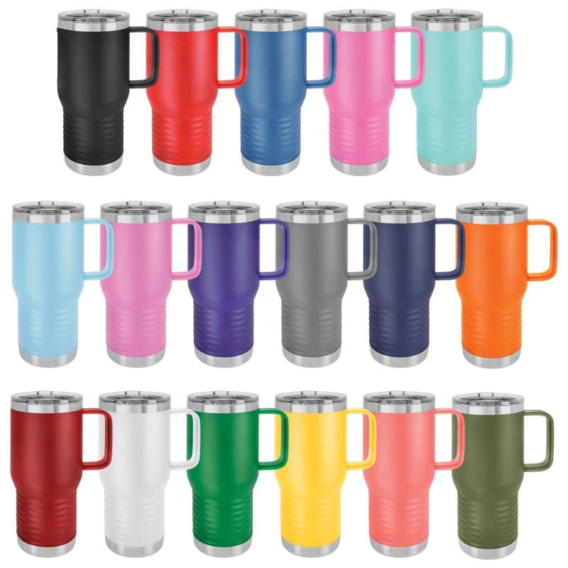 Custom 20 oz Polar Camel Metal Travel Mug - 1