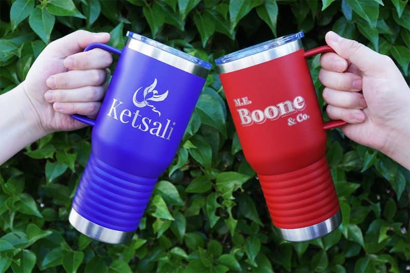Custom 20 oz Polar Camel Metal Travel Mug - 3