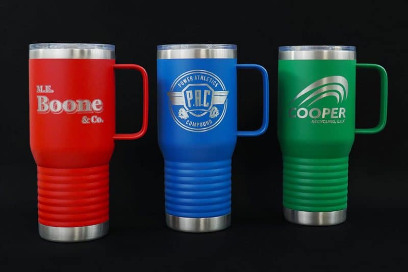 Custom 20 oz Polar Camel Metal Travel Mug - 6