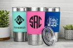 Custom 20 oz Silicone Grip Polar Camel Metal Tumbler - 5