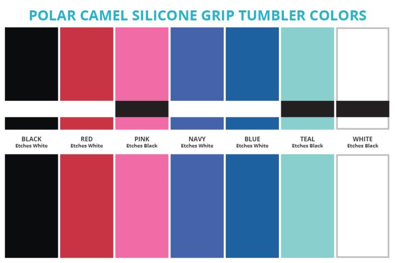 Custom 20 oz Silicone Grip Polar Camel Metal Tumbler - 6